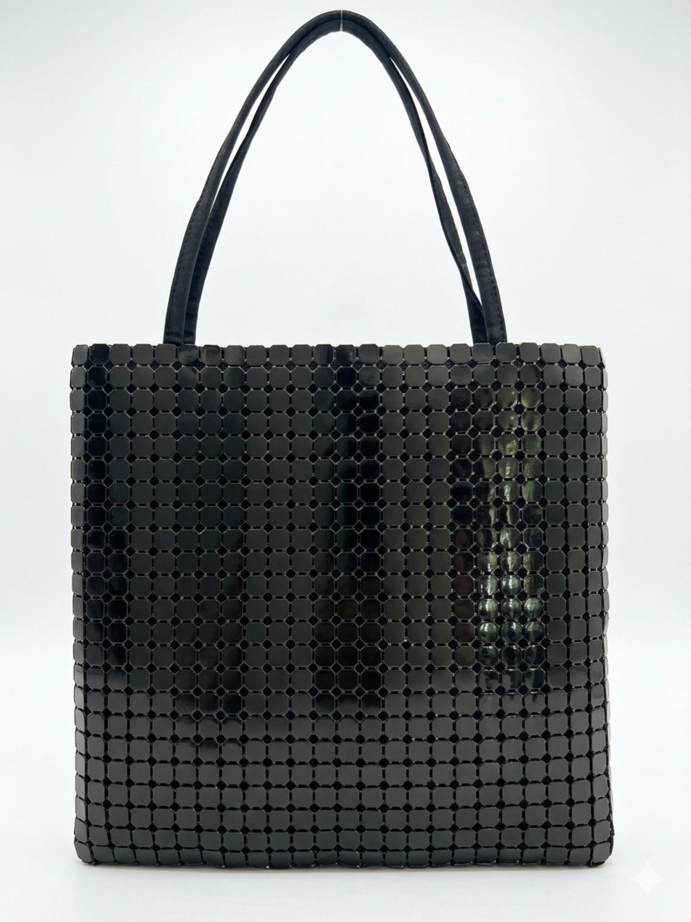 Marlo chainmail vintage black shoulder bag
